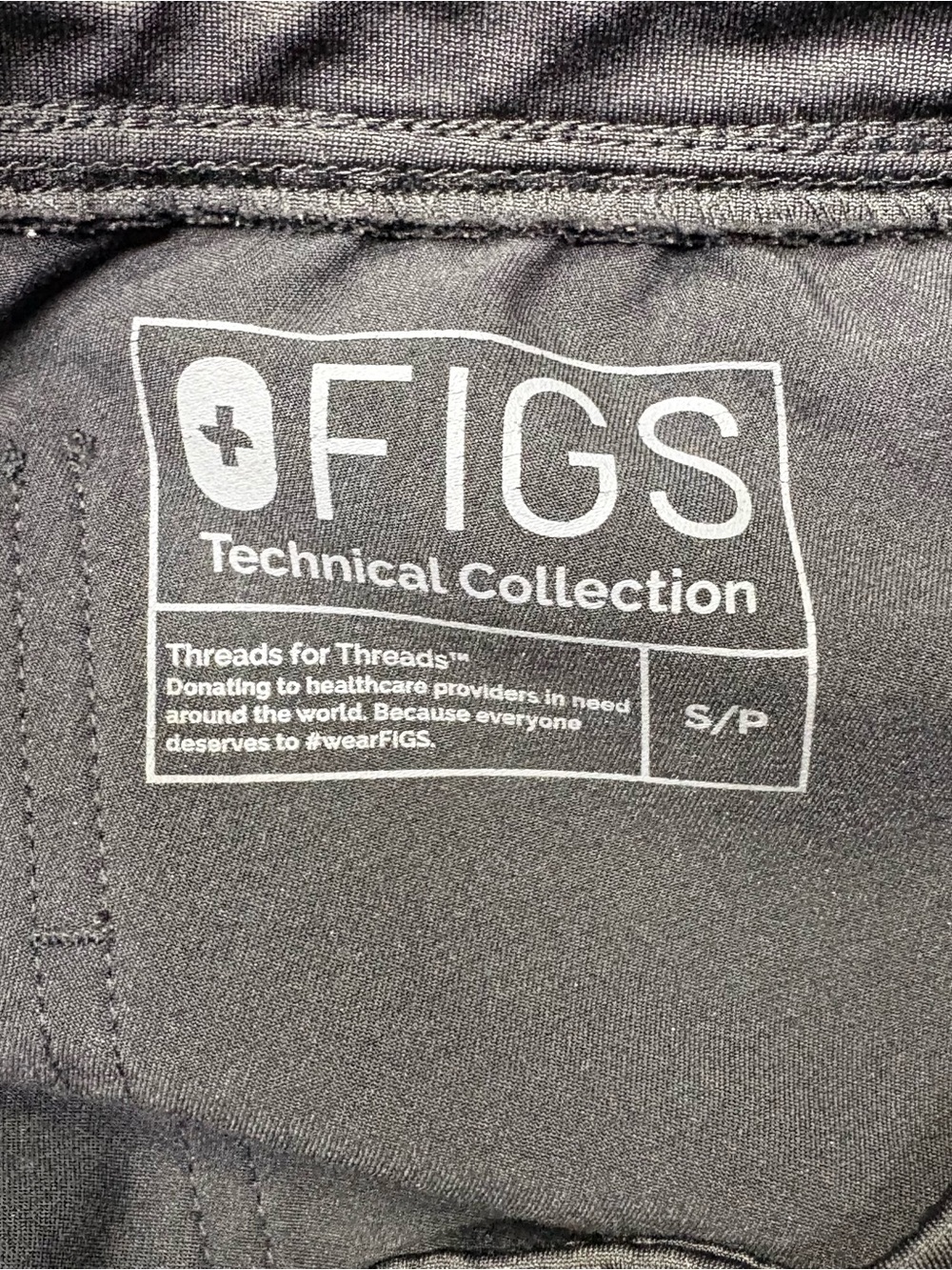 Figs Scrub Pants Womens S Petite Black Zamora Jogger Technical Collection - Picture 3 of 12